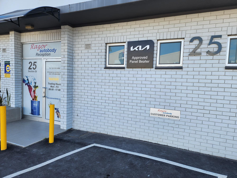 Vehicle repair at Razor Autobody